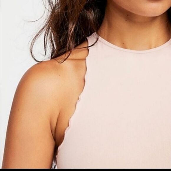 Free People Feels Right Bodysuit Ballet Color XS/S - Picture 2 of 5